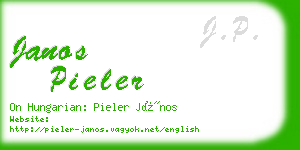 janos pieler business card